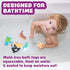 6 Pack Set Tub Works Marine Mold Free Bath Toys, | Sealed, No Hole Bath Toys Design Keeps Moisture Out | Soft