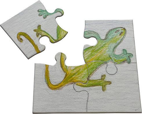 Lil' Ones 4-Piece Blank Puzzle, 24 Puzzles Per Package, 4"x4", White