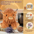 SuzziPals Heatable & Coolable Highland Cow Weighted Stuffed Animals, Microwavable Stuffed Animals Heating Pad