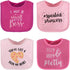 The Peanutshell Baby Girl Terry Bib Set of 8, 100% Cotton, Soft Absorbent Bibs for Newborn & Infant - Pink