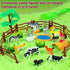 Playset,Indoor 3 4 5 6 7 Sensory Bins Farm Animals Toys for Toddlers,Sensory Toys Play Sand Art Kit with Sandbox & Farm