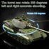 Bvrorere WW2 1:28 9 6 7 8 9 10 RC Tank, Remote Control German King Tiger Army Tank Toys, Scale Channels RC Military