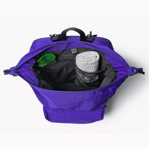 One Duo Cobalt Purple Big Nylon Baby Diaper Bag by