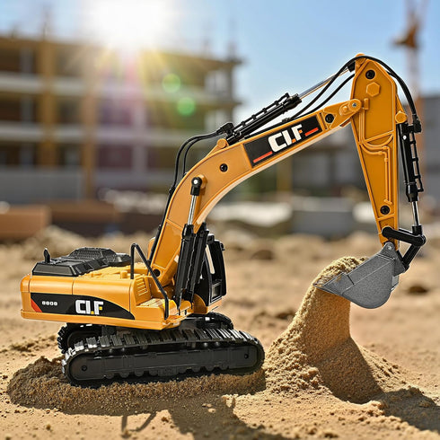 NOVAFUSION 3-5 3-5 Excavator Toys for Boys Year Old,Crawler Excavator Toy with Rotatable Fuselage Workbench