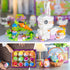 Set, 12-in-1 6+ Easter Bunny Building Toy Easter Gifts for Kids - Rabbit Building Block with Prefilled Eggs, Includes