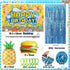 Daidle 153Pcs Setup Sponge Birthday Decorations Kit - Under the Sea Party Supplies with Balloon Arch, Backdrop & Video