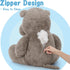36", BENINY Giant Humongous Hippo Stuffed Animals Oversized Toy Plush Pillow Gift for Kid, Gray