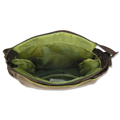 Ultimate Hobo Style Tote Diaper Bag - Trend Lab Black with Avocado