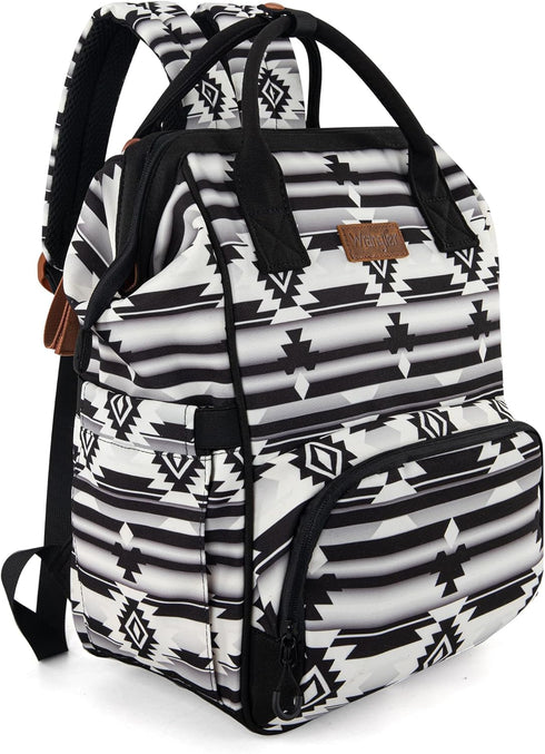 Montana West Wrangler Callie Diaper Bag Backpack with Stroller Straps Multifunction Baby Travel Bag