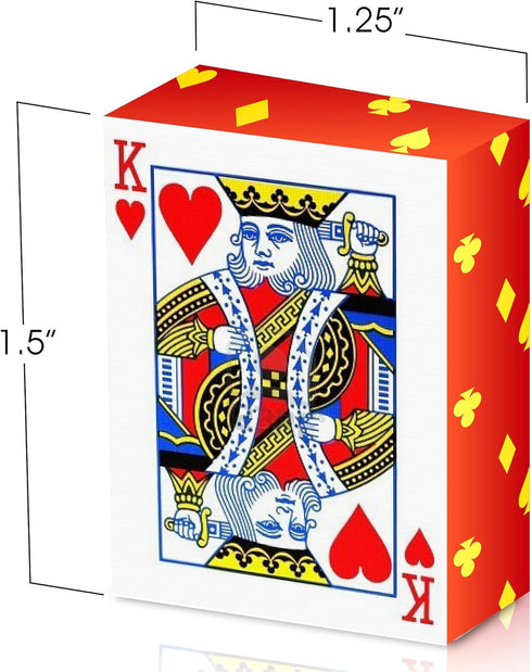 Gamie Mini Playing Cards - Pack of 20 Decks - Miniature 1.5 Inch Poker Cards for Kids and Adults - Great Novelty Gift,
