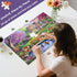 Nitktaia 300 Gifts,20.5*15In Piece Puzzles for Adults,Spring Jigsaw Puzzle for Kids Seniors,Puzzle with Letters on