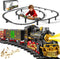 Novaluki Christmas Train Set for Kids, 2-Layer Train Track Toys with Smoke, Light