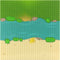 Feleph Classic Baseplate with River and Grassland Pattern, 10 x 10 Inches Base Plates for Building Blocks