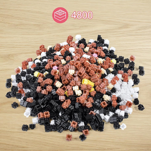 Sets 3D 4800pcs Cat Building Blocks Puzzles Toys Ornaments, Particle Building Blocks, Improve Thinking Concentration