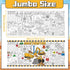 Construction Giant Coloring Poster for Kids Large Coloring Tablecloth Big Paper Sheets Page Dump Truck Table Cloth DIY