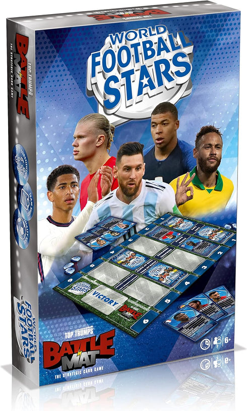 Top Trumps World Football Stars Battle Mat Card Game - Fun for Ages 6 Plus