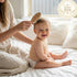 Set 7-Pack Set Baby Hair Brush & Comb for Newborns - Gentle Goat-Hair & Bamboo Bristle Hairbrushes with Easy Grip