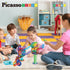 60 Set Playset PTG60 PicassoTiles Marble Run Piece Race Track Magnetic Tiles Magnet Building Block Educational