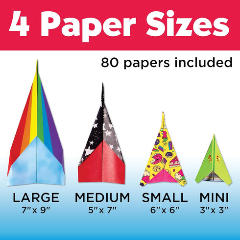 80 6+) Creativity for Kids Stunt Squadron Fold & Launch Paper Airplanes: Create Paper Airplanes, STEM Science Kit