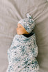 Indigo Premium Knit Baby Swaddle Blanket - Large Size