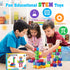 1.38 inch Magnetic Blocks Toddler Toys, 30pcs Translucent Building Blocks for Ages 2-7, Preschool STEM Montessori Toys
