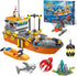 City Ocean Explorer Ship Building Set, Fun Toy Exploration Boat Building Block