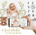Paishanas Baby Monthly Milestone Blanket Woodland Boy Girl Gender Neutral Gift for Baby Shower Photo Blanket