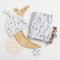 Miaoberry Forest Organic Muslin Swaddle Blankets for Baby Boy with Matching Hat