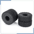 4PCS RC Soft Rubber 1.0 Tires, 64MM Foam Insert for 1/18 TRX4M Upgrades, 1/24 SCX24