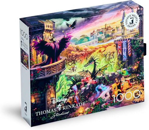 Ceaco - Silver Select - TK Disney - Maleficent - 1000 Piece Jigsaw Puzzle for Adults
