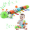 AWOTOY Baby Toys 0-6-12 Months,Musical Caterpillar Stuffed Animals Activity Infant Toys with Crinkle,Rattles,Mirror&Pull