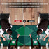 nuveti 63 x 31 Foldable Texas Poker Card Tabletop Layout - Portable Anti-Slip Rubber Mat for 8-10 Players