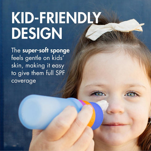 Summer 3 Oz 2 Count Boon Yuvi Sunscreen Applicator for Kids - Refillable and Spill Proof Kids Sunscreen Brush with Soft