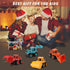 4Pcs Friction Powered Construction Truck Toys, Push and Go Vehicles for Outdoor Play, Gift for Boys Ages 3-8