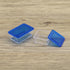eMagTech 4Pcs Dollhouse Food Storage Box, 1/6 1/12 Scale Bento Box Mini Fresh Box for DIY Making in Blue