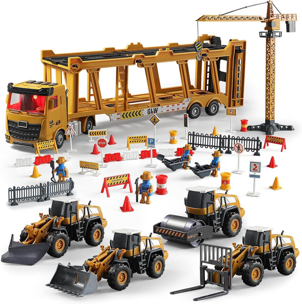 Construction Trucks Toy Set Alloy Inertia Driving 1:40 & 1:55 Simulation Model