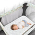 Pack 4 Pack Set, Biloban and Play Sheets and Waterproof Mattress Protector Pad Cover Ultra Soft, Grey, Noiseless