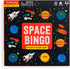Mudpuppy Space Bingo – Magnetic Bingo Game with Travel-Friendly Tri-Fold Board for Ages 4-10, 2 Players