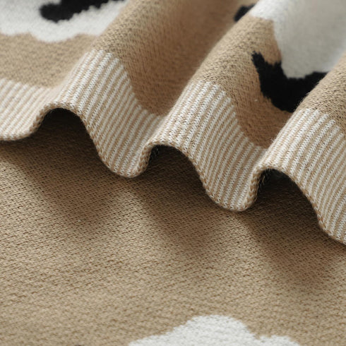 Neiwech Cozy Baby Swaddle Blanket Boy Girl Cotton Knit Soft Lightweight Receiving Crib Stroller Nursery Blankets