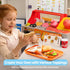 lalalark Playset 40+ 3+ Toss 'n Toast Sandwich Restaurant for Kids, Pieces Pretend Food with Interactive Magic Slicer