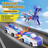 dahom Toy,2 Collision Transforming Dinosaur Car Magnetic Cars Transform into Dinosaur Toys for Kids,Boys,Girl,Toddler