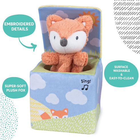 Baby GUND Fox in a Box, Animated Plush Activity Toy for Babies and Infants, Multicolor, Ages 0 and Up