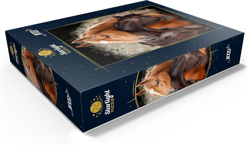 MyPuzzle Horse Hug Premium 1000 Piece Jigsaw Puzzle, Made in USA
