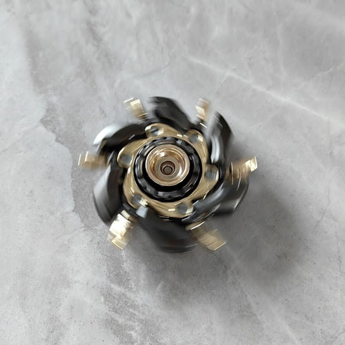 Gray Gold T-Conceal EDC Spinning Top - Magnetic Metal Fidget Slider