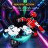 2-Pack 360 Playset Top Race Remote Control Fighting Toy Red & Blue RC Robots with Lights, Sounds & Rotation Interactive