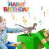 Gemini&Genius Dinosaur Toys Baby Velociraptor with Movable Jaw and Hands, Cake Topper, Collectible Action Figure