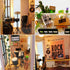 Spilay DIY Miniature Dollhouse Kit with Wooden Furniture, Dust Proof and Music Movement, 1:24 Scale Creative Room