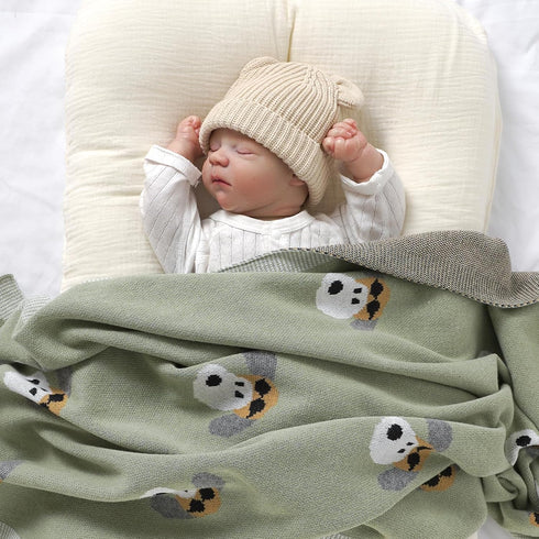 mimixiong Baby Blanket Cotton Neutral Receiving Stroller Quilt Blanket for Shower Gift Registry for Newborns Boy