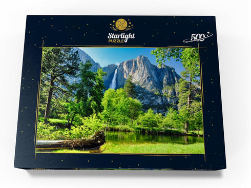 MyPuzzle Premium 500 Piece Jigsaw Puzzle - Yosemite Waterfall Yosemite National Park California for Adults