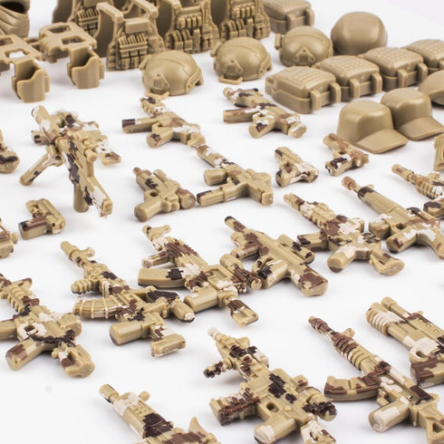 Weapons Pack Military Accessories U.K Special Forces Toys, Compatible with Major Brand Building Blocks